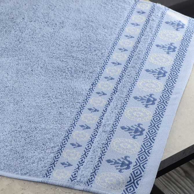 Махровий рушник GM Textile 50х90см Azi 500г/м2 (Блакитний) Суми - фото 2