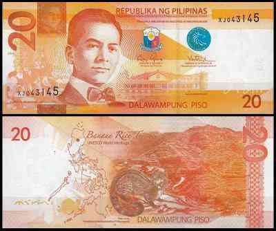 Філіппіни / Pilipinas 20 piso 2012 Pick 206 UNC Полтава