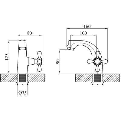 Змішувач Agua Toledo-C090 (CV012075) Вінниця