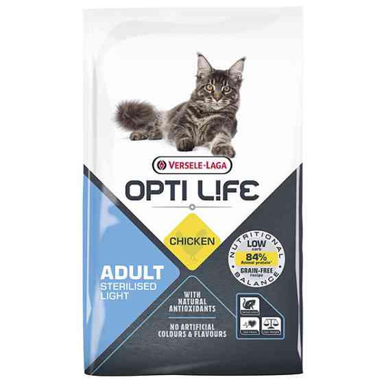 Opti Life Sterilised Light ОПТІ ЛАЙФ СТЕРІЛАЙЗИД ЛАЙТ беззерновий сухий суперпреміум корм для стерилізованих і котів схильних до повноти Київ