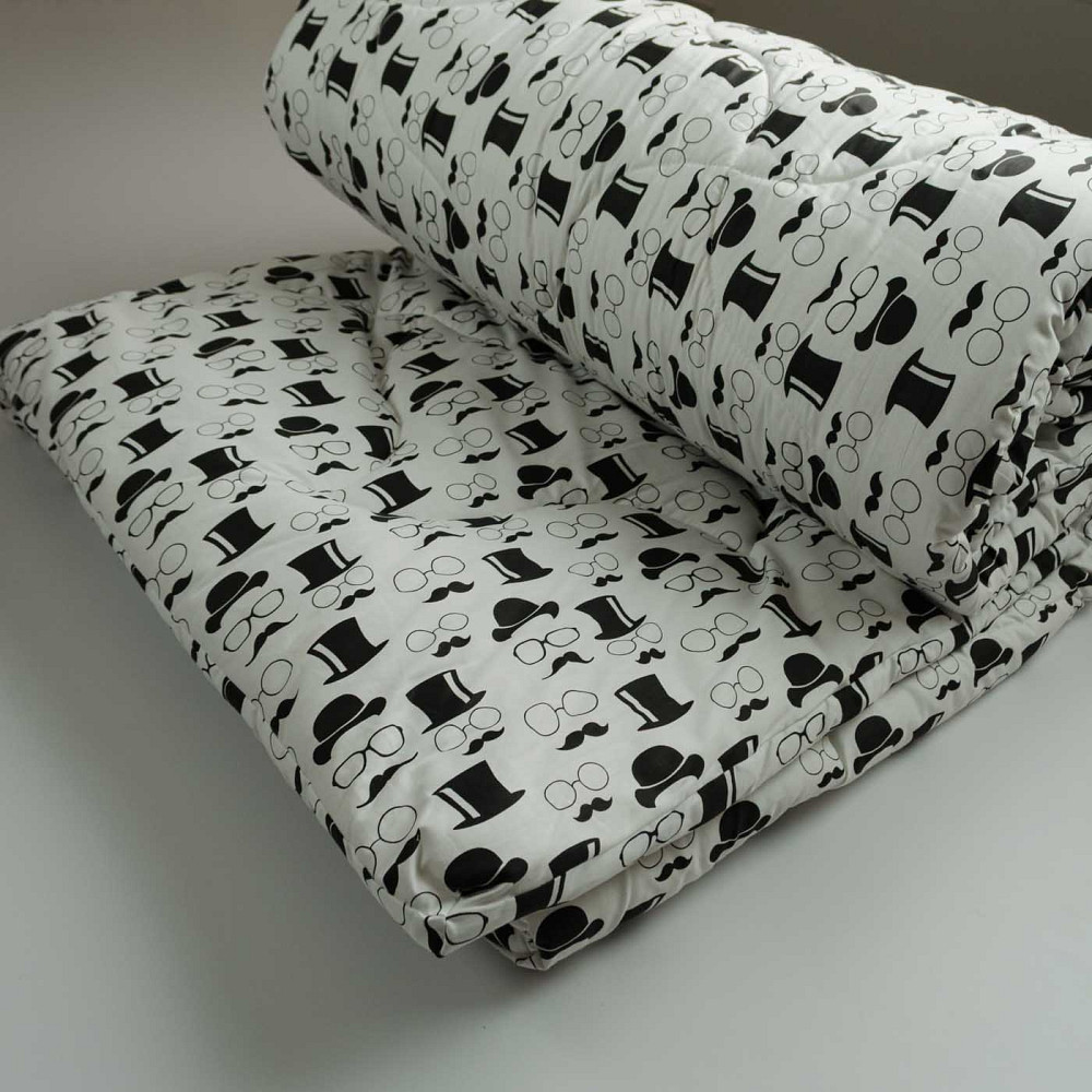 Ковдра вовняна зимова Сатин Чарлі YouStar двоспальна 170х210 см (Білий) Суми - фото 4