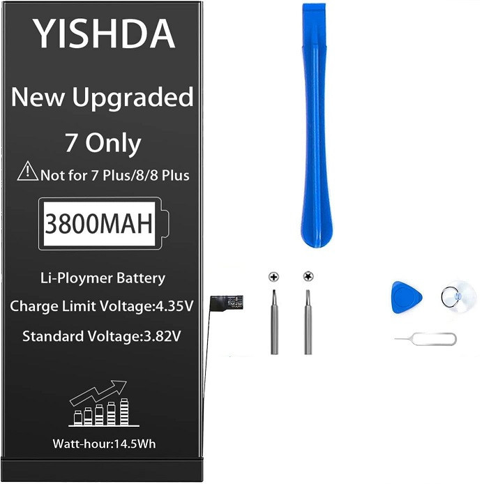 Усиленный аккумулятор DEJI 2410 mAh для iPhone 7 4.7 A1660 A1778 A1779 A1780 Днепр - изображение 1