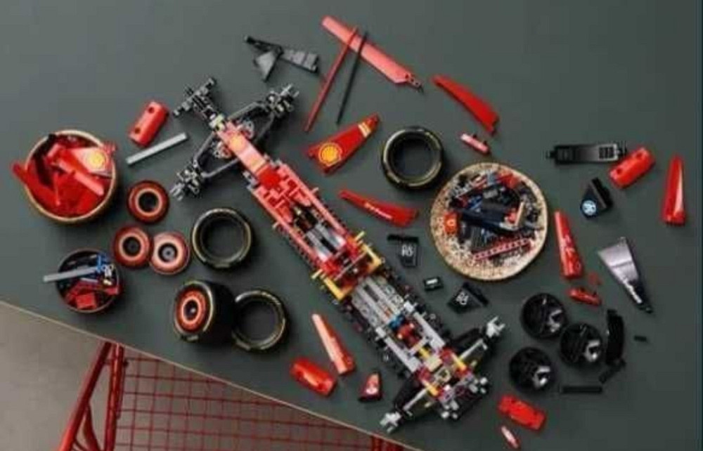 КОЛЬОРОВА КОРОБКА‼️ Ferrari F1, 1361д сумісний з Lego червоний болід. Харків - фото 6