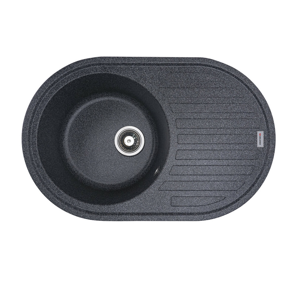 VALESO Гранітна мийка для кухні VALESO LIRA 7750 матова Графіт Коломыя - изображение 7