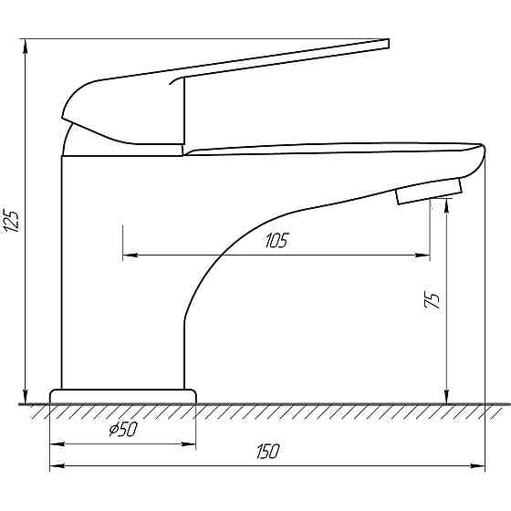 Змішувач для умивальника Globus Lux Koln GLK-0101 (000014951) Київ