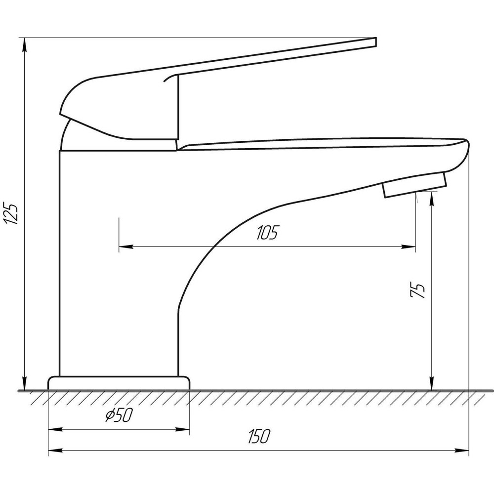 Змішувач для умивальника Globus Lux Koln GLK-0101 (000014951) Київ - фото 5