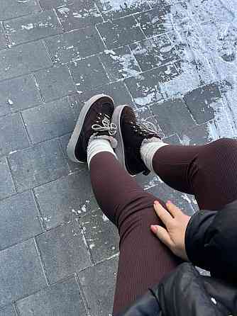 Arcoboletto Черевики жіночі Arcoboletto коричневі натуральна замша з хутром высота 8см размеры Коломыя