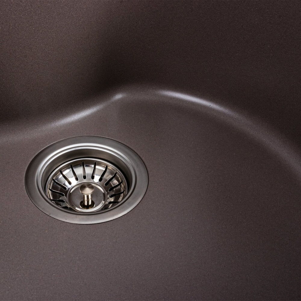 VALESO Гранітна мийка для кухні VALESO 480 TURAS матова Дюна Коломыя - изображение 6