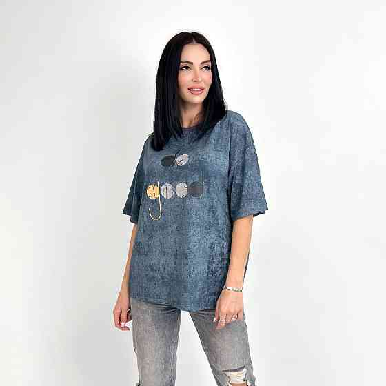 Женская футболка свободного кроя 