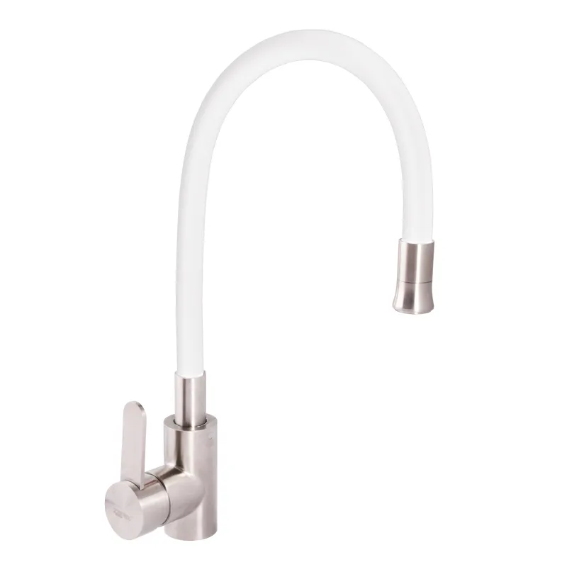 Кухонный смеситель Zerix LR74004-3 с белым гибким изливом LL1203 – удобство и стиль на вашей кухне Харьков - изображение 1