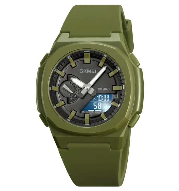 Годинник чоловічий наручний Skmei 2091 (Зелений з чорним) Вінниця - фото 4