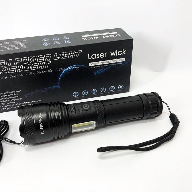 Ліхтарик police оригінал PLD-P815 PM10-TG+COB, Тактичні ліхтарі, Потужні JR-383 пошукові ліхтарі Київ - фото 7