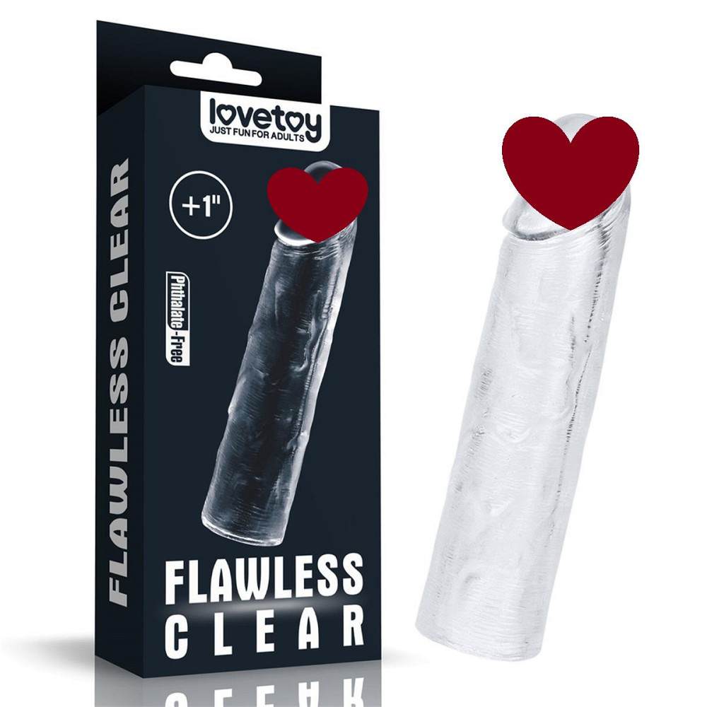 Насадка на член Flawless Clear Penis Sleeve Add 1'' Sex Aura Киев - изображение 1