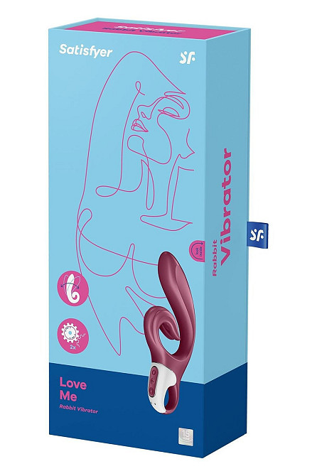 Стимулятор точки G и клитора Satisfyer Love me с вибрацией, бордовый Sex Aura Киев - изображение 7