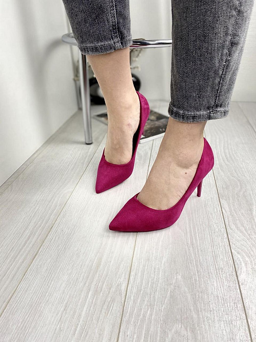 Comer Туфлі жіночі COMER малинові еко-замша 38р. ( ) Коломия - фото 3