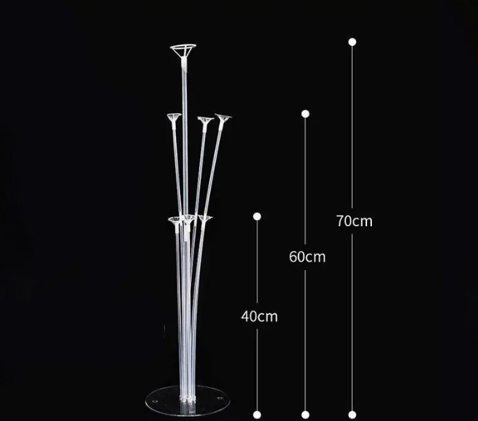 Стойка для шаров С Дефектом 70 см прозрачный Киев - изображение 10