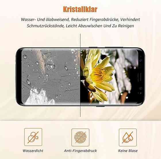 Захисне скло Samsung Galaxy S8 Plus прозоре 3D повне покриття комплект 2 шт 9H 0.33 мм захисне покриття скло повноекранне Київ