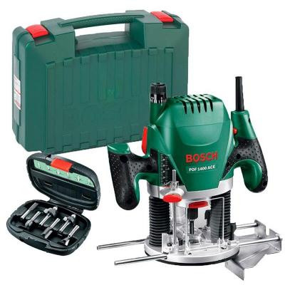 Фрезер Bosch вертикально-фрезерна машина Bosch POF 1400 ACE + набор 6 фре (0.603.26C.801) Вінниця - фото 2