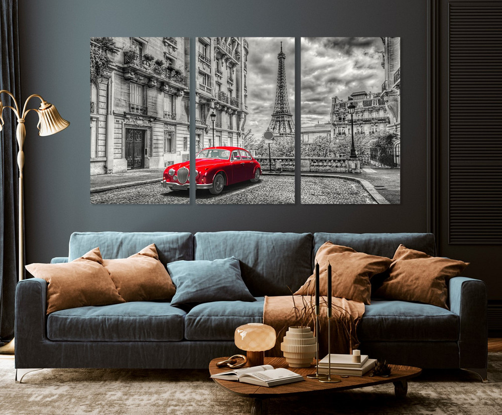 Модульная картина в гостиную / спальню  Червона машина   ART-256_3A Киев - изображение 3