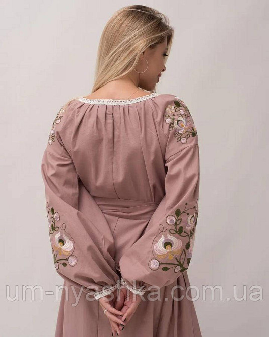 Жіноча вишита сукня на льоні Мальва Кривий Ріг - фото 4