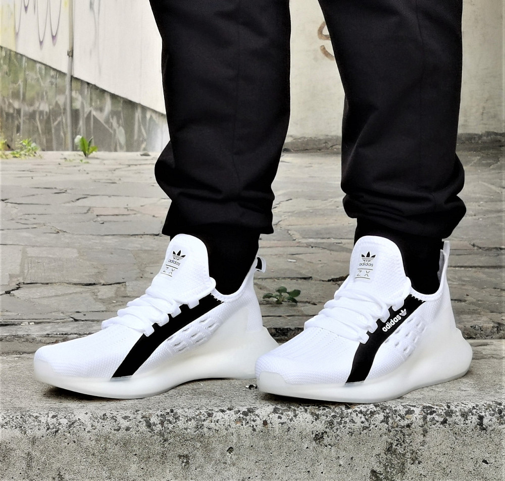 Кросівки Adidas ZX Білі Чоловічі Адідас Ізі Boost (розміри: 41,42,43,44,45) Дніпро - фото 4