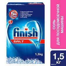 Finish сіль 1,5 кг для посудомийних машин Виноградів - фото 1