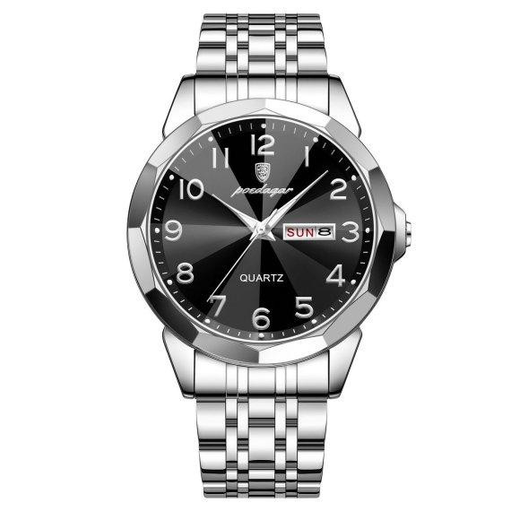 Чоловічий наручний годинник Poedagar Tradition (Сріблястий) Вінниця - фото 1