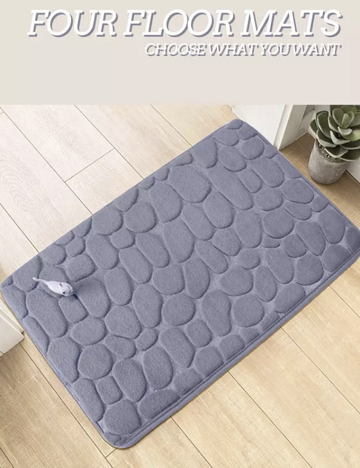 Коврик под дверь, Коврик для ванной комнаты, коврик для туалета, бежевый, размер 40*60см, Киев - изображение 2