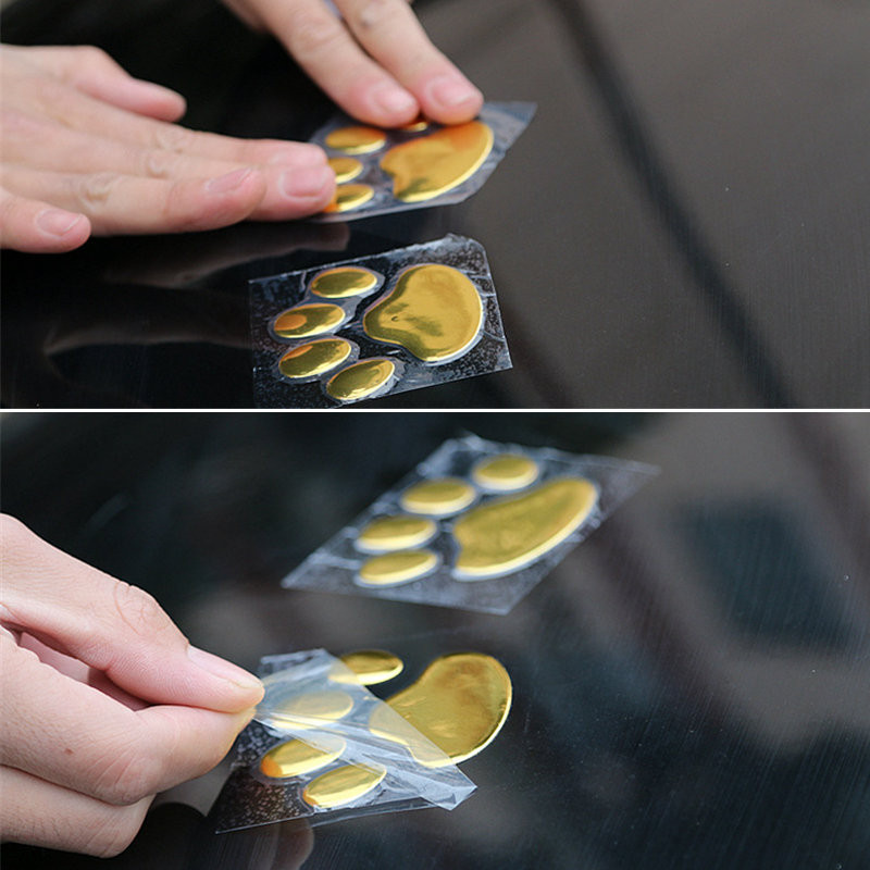 Випукла Наклейка на авто Лапки. Тюнінг авто Київ - фото 2