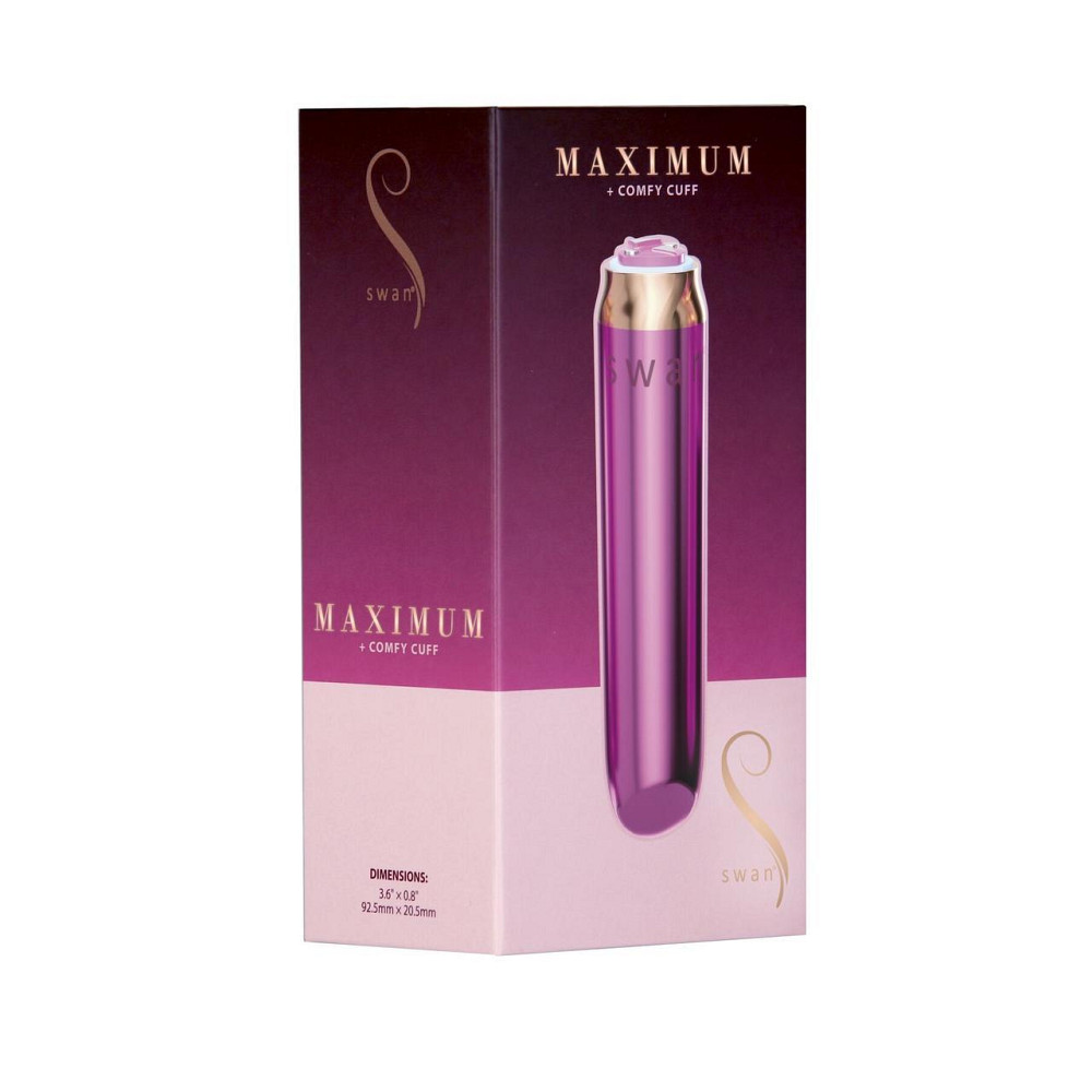 Віброкуля Swan Maximum + Comfy Cuff Pink, суперпотужна, різна інтенсивність, силіконова манжета Sex Aura Київ - фото 8
