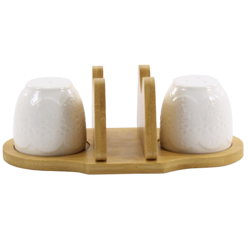 Набір для спецій 3 предмети (для солі/перцю/серветок) Оптима PJ02073 Житомир - фото 1