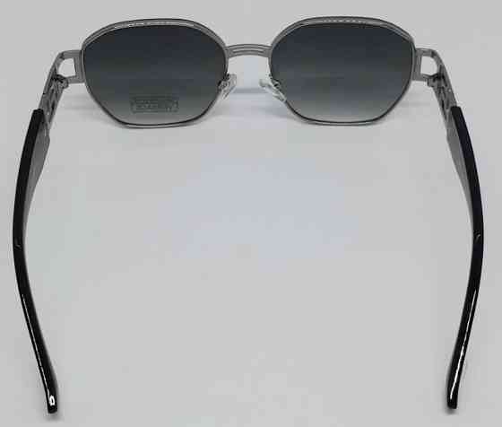 Брендові окуляри унісекс сонцезахисні сіро-зелений градієнт у сріблом Київ