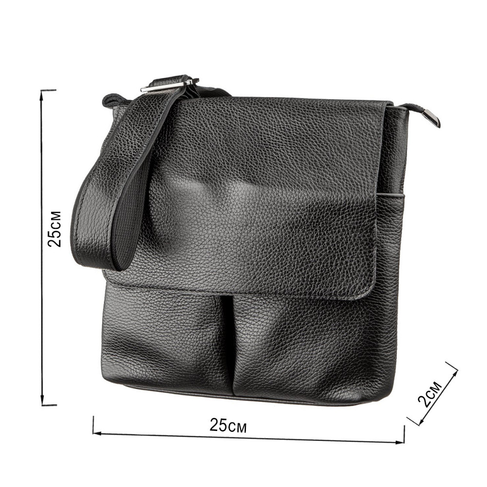 Сумка з натуральної шкіри Чорна (SHVIGEL) Київ - фото 14