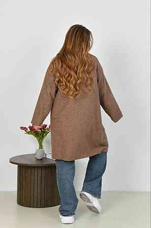 Жіноче стильне пальто з кишенями баранець на флісі Моко, 50/52 Одеса