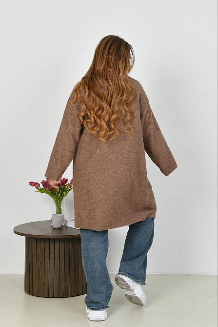 Жіноче стильне пальто з кишенями баранець на флісі Моко, 50/52 Одеса - фото 3