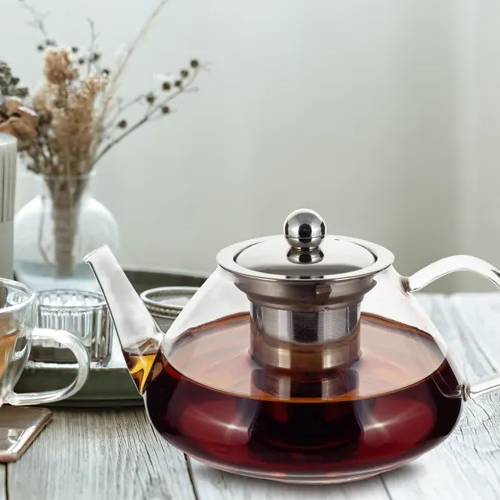 Заварник 700мл зі з'ємним ситечком скло/нержавіюча сталь 0782M KAMILLE Житомир - фото 6