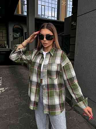 Жіноча сорочка в клітинку ( з накатом) Одеса