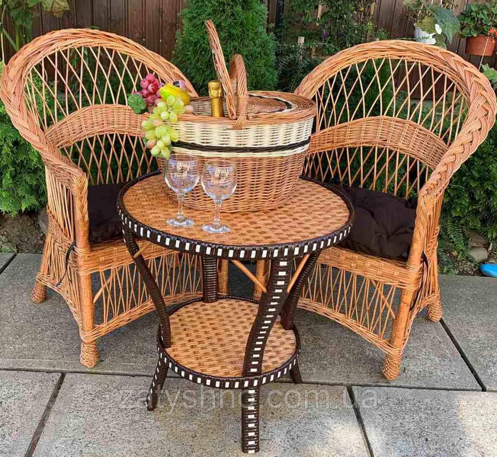 Набор мебели из лозы с корзиной пикник Киев - изображение 2