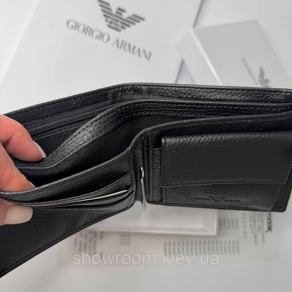 Мужской кожаный зажим на застежке Armani (6603) Киев - изображение 8