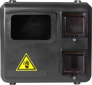 Щит під 3-фазний лічильник КДЕ-3 чорний Харків - фото 3