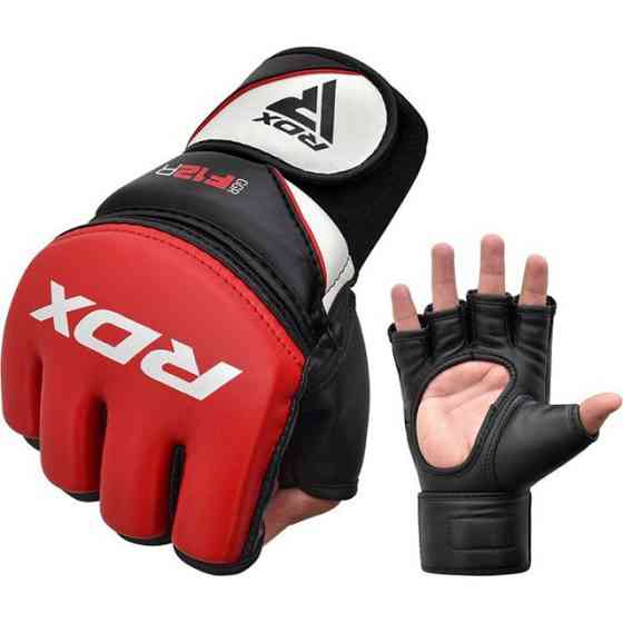 Рукавиці для ММА RDX F12 GGRF Red M (капа в комплекті) Кам'янське