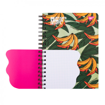 Блокнот Yes 2 в 1 В5 В7 80 лк 20 лк двойная спираль BBH клетка (151845) Винница - изображение 2