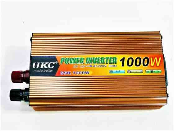 Универсальный автомобильный инвертор UKC 12V/220V 1000W преобразователь напряжения Винница