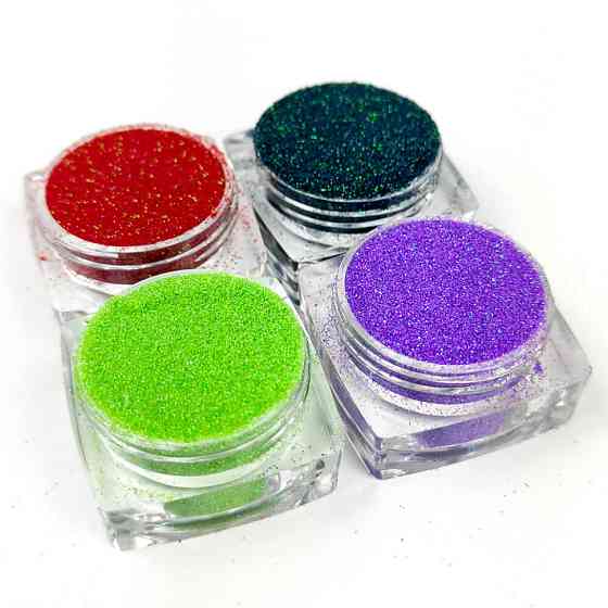 Набор глиттера для био-тату «Радужный №4» glitter-set-4x-4, 4 цвета Винница
