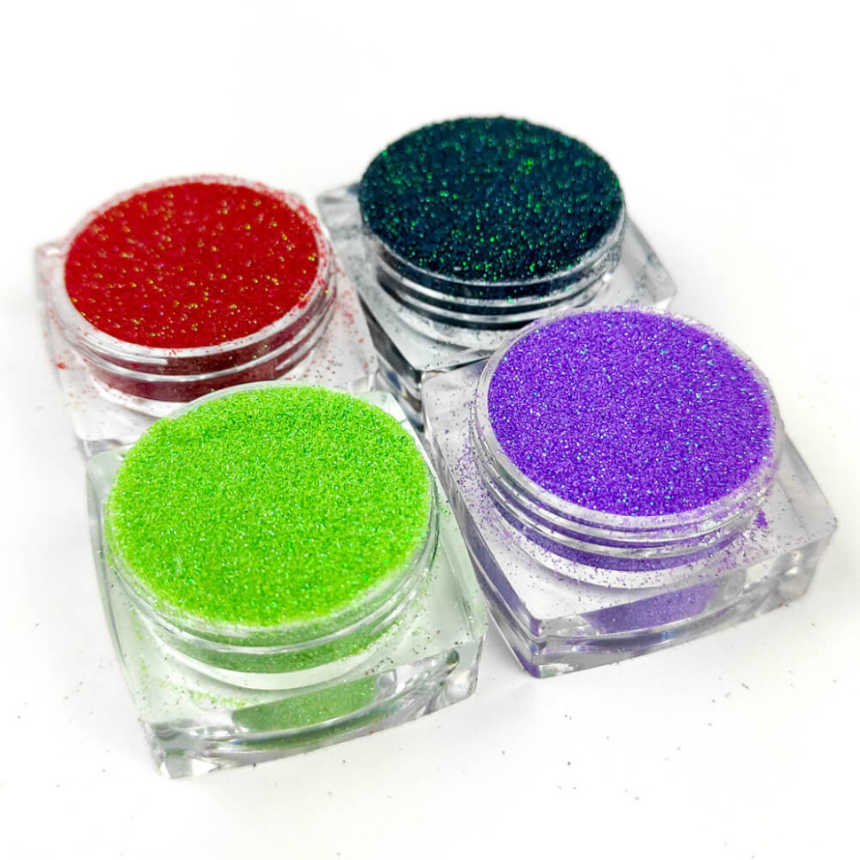 Набор глиттера для био-тату «Радужный №4» glitter-set-4x-4, 4 цвета Винница - изображение 1