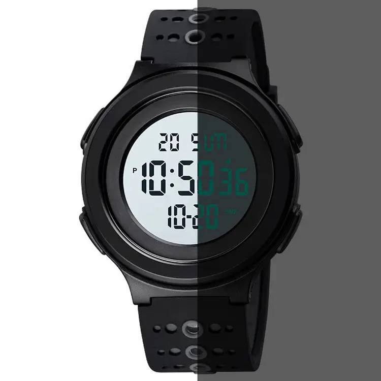 Чоловічий наручний годинник Skmei 1733 (Чорний з білим) Вінниця - фото 3