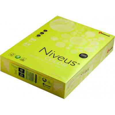 Папір Mondi Niveus COLOR NEON Yellow A4, 80g, 500sh (A4.80.NVN.NEOGB.500) Вінниця