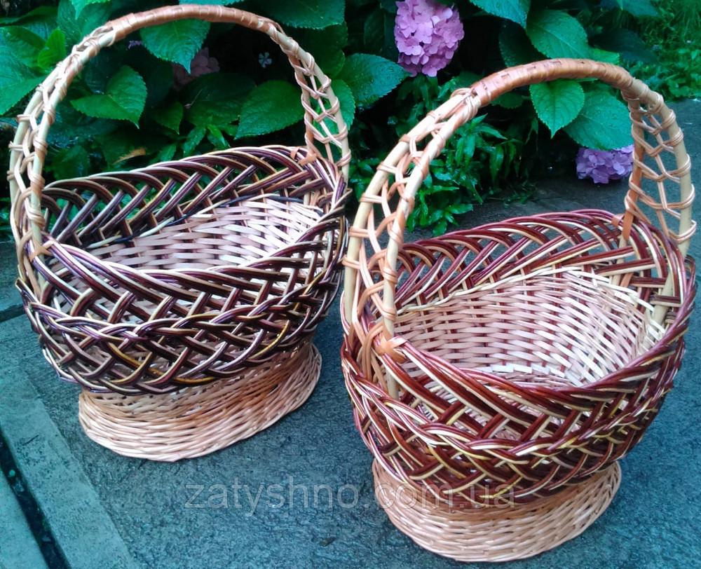 Корзинка из лозы с широкой ручкой Киев - изображение 2