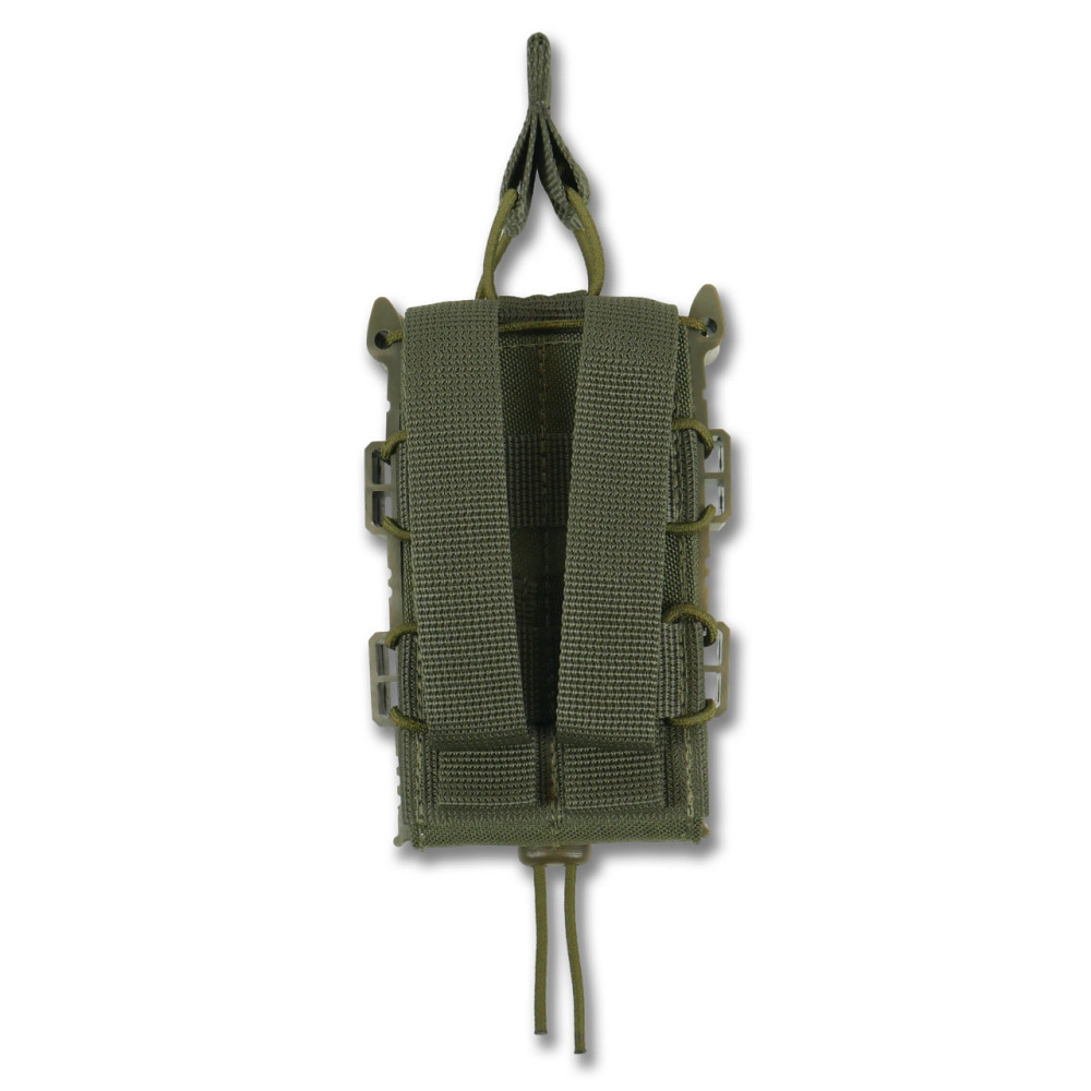 Відкритий підсумок на 1 магазин Kiborg М-1 велкро хакі. Жорсткий підсумок з велкро на один магазин Київ - фото 4