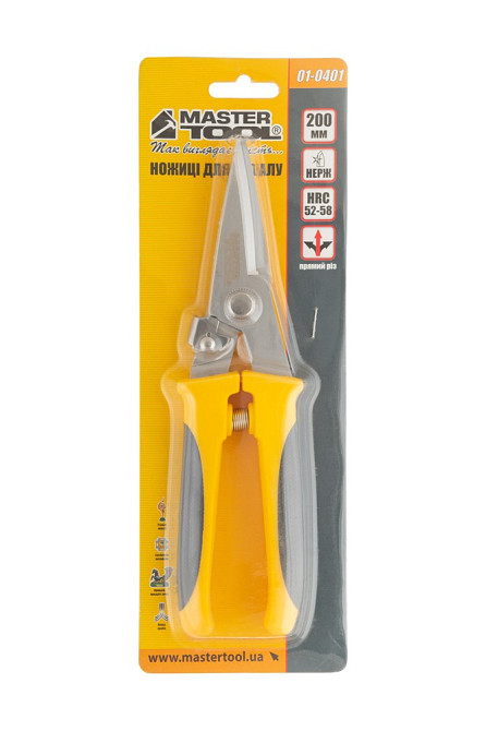 Ножиці для металу MASTERTOOL універсальні 200 мм прямий різ 01-0401 Коломыя - изображение 6
